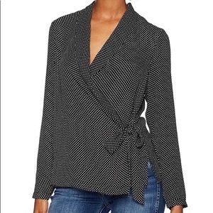 NWOT Adrianna Papell Women’s polka dot blouse S